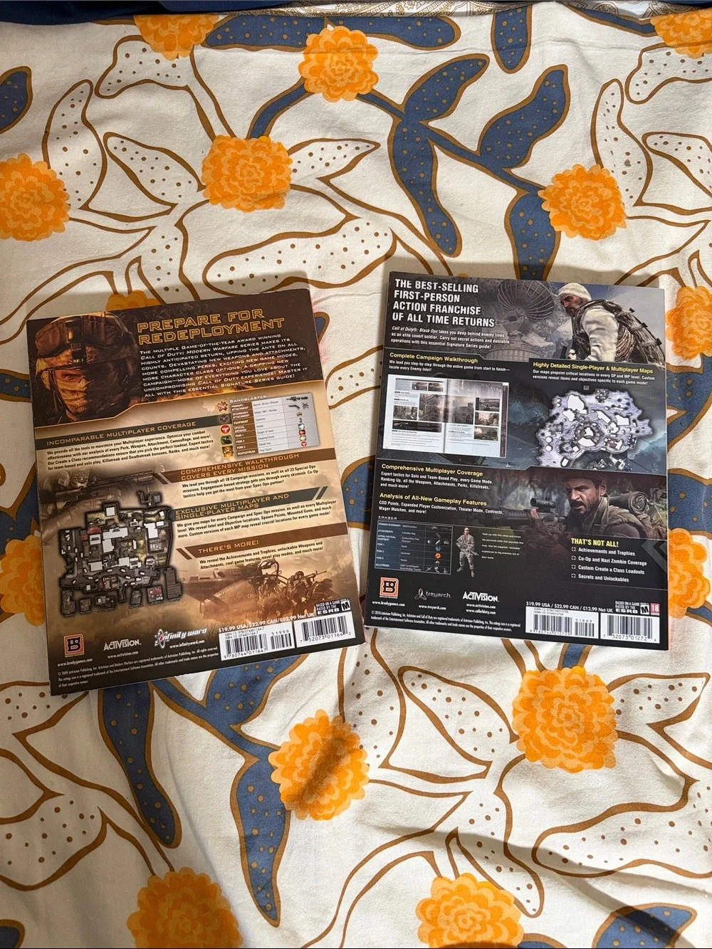 Call of Duty Black Ops & Modern Warfare Strategy Guides - - Black/Brown Covers